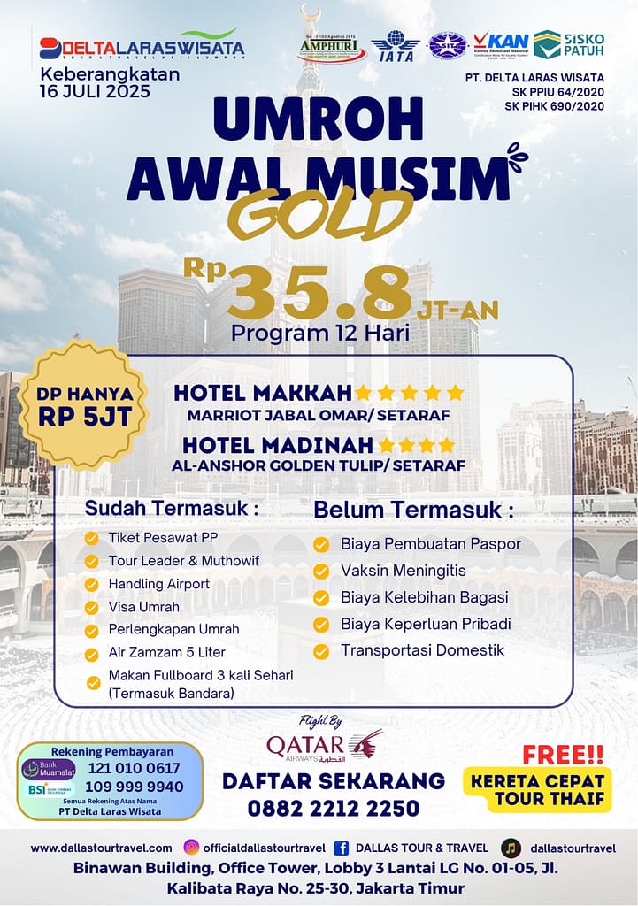 Paket Bersahabat Gold 12 Hari