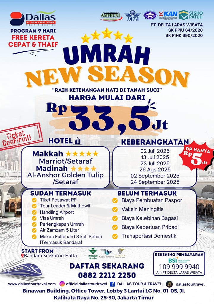 Paket Bersahabat Gold 9 Hari