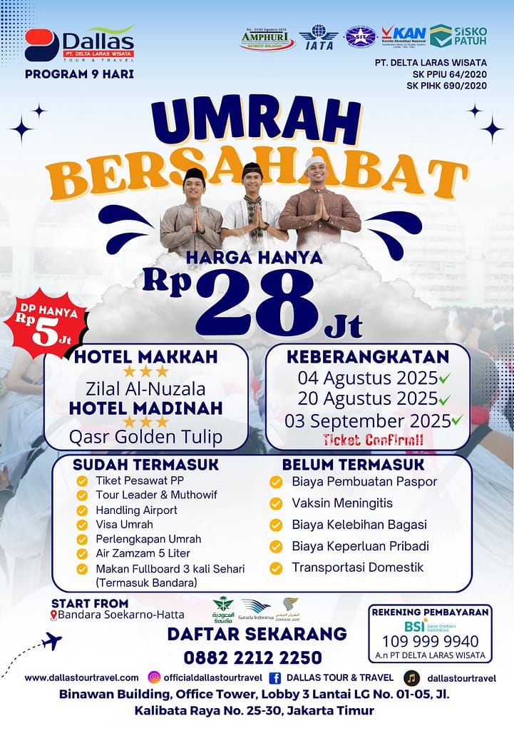 Paket Bersahabat Silver 9 Hari