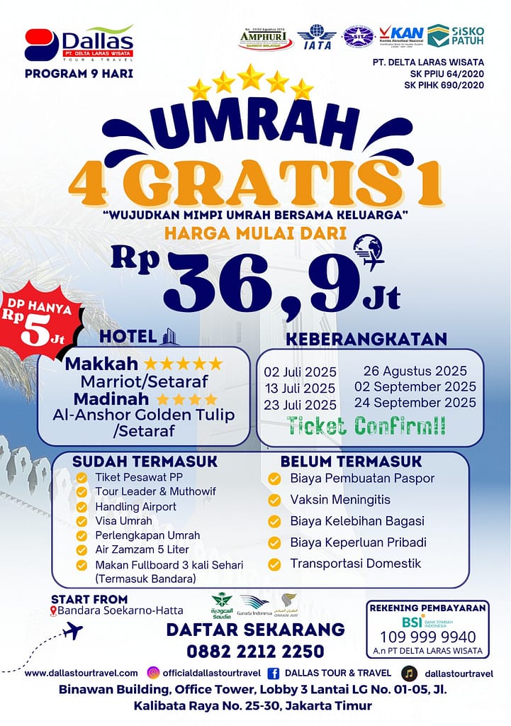 Paket Keluarga Gold 4 Gratis 1 9 Hari