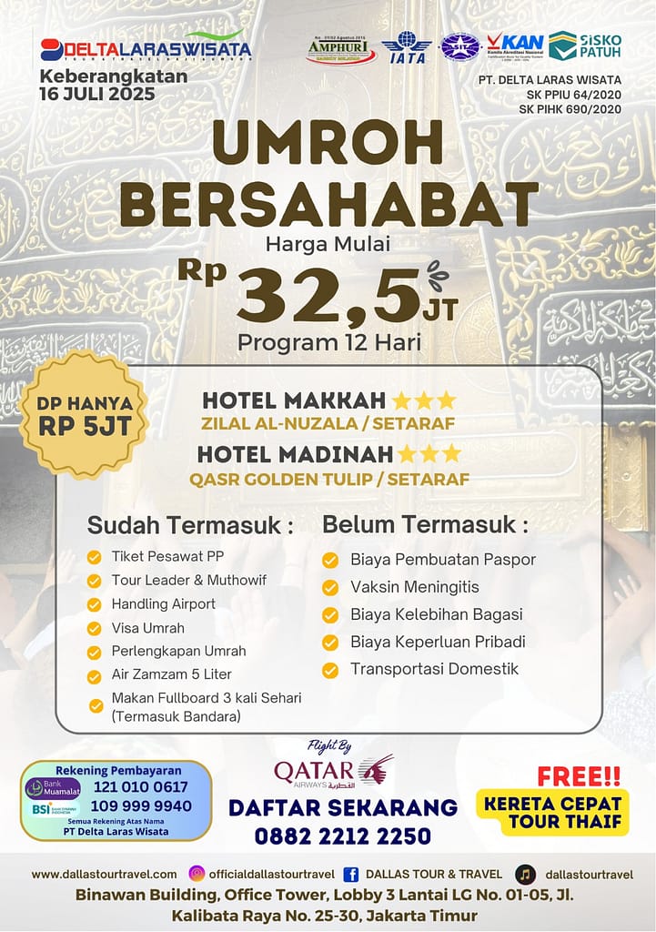 Umroh Bersahabat Silver 12 Hari